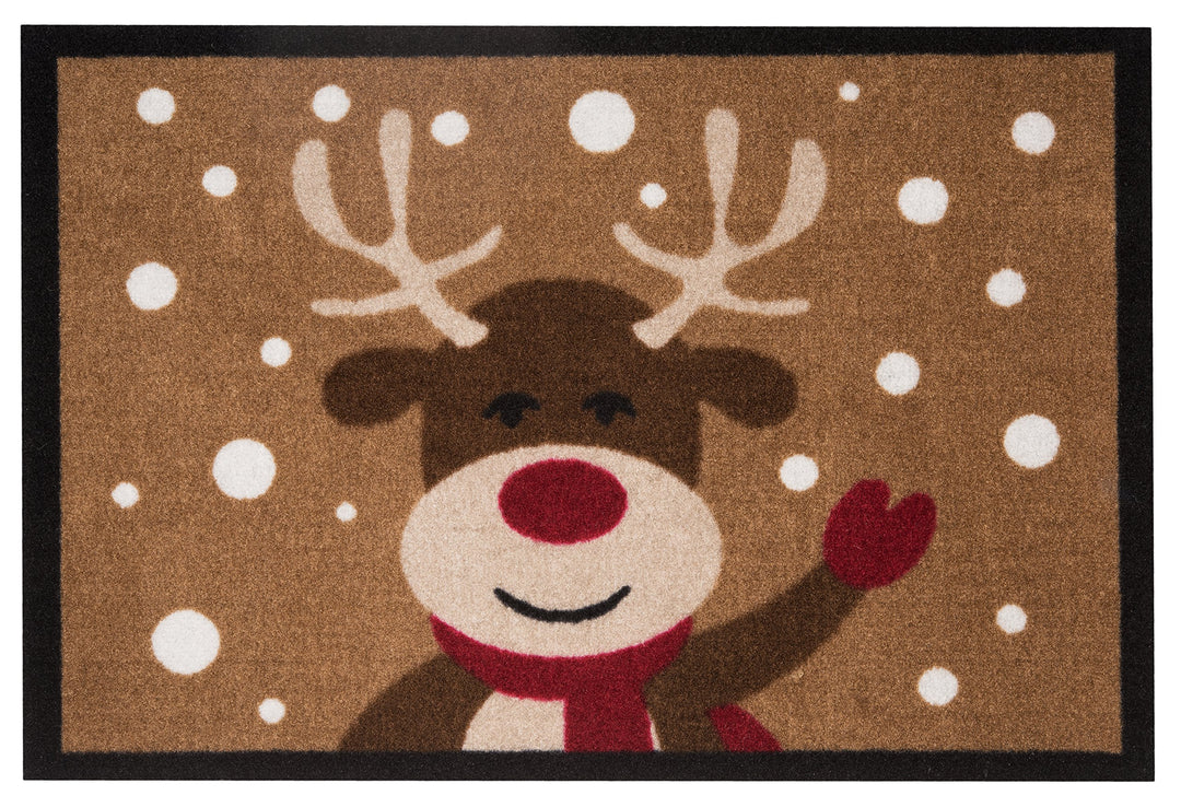 Hanse Home Fussmatte Weihnachten für Innen und Aussen 40x60cm - Schmutzfangmatte Outdoor Türmatte mi