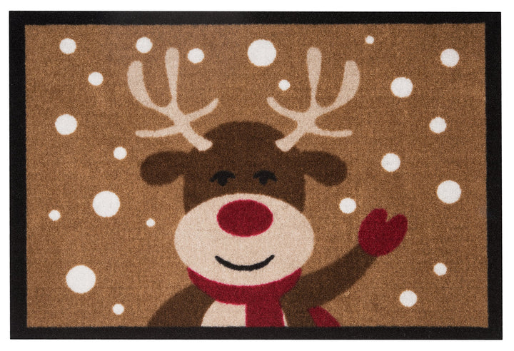 Hanse Home Fussmatte Weihnachten für Innen und Aussen 40x60cm - Schmutzfangmatte Outdoor Türmatte mi