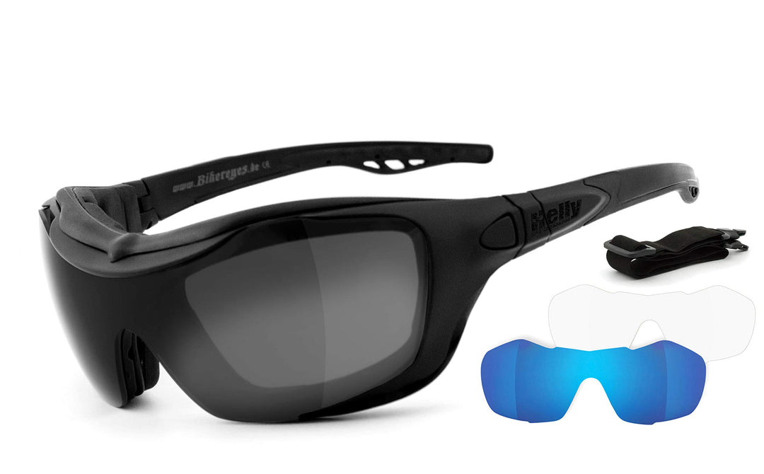 HELLY® - No.1 Bikereyes® | Motorradbrille, Multifunktionsbrille | beschlagfrei, winddicht | HLT® Sic