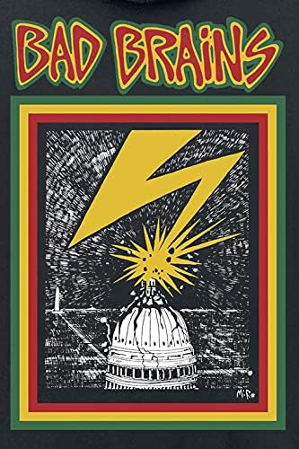 Bad Brains Männer Kapuzenpullover schwarz M 80% Baumwolle, 20% Polyester Band-Merch, Bands