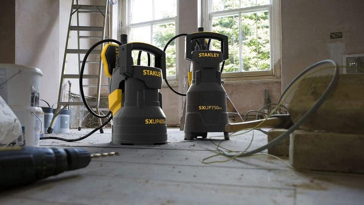 Stanley Tauchpumpe SXUP750PTE für Klar- und Schmutzwasser (750 W,max. Förderleistung 13.500 l/h, max