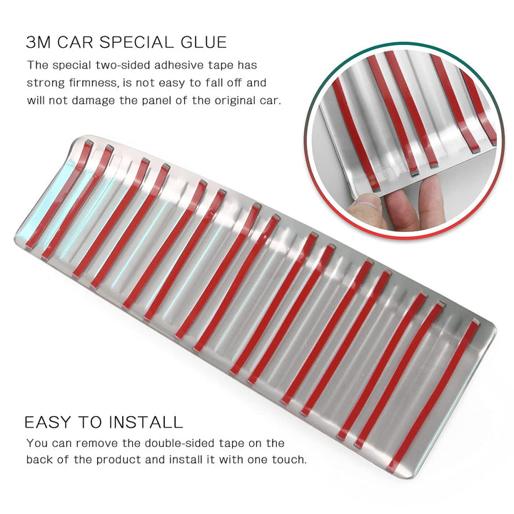 LFOTPP Edelstahl Ladekantenschutz H*onda HR-V 2022, HRV Auto Zubehör Dekoration Stossstangenschutz K