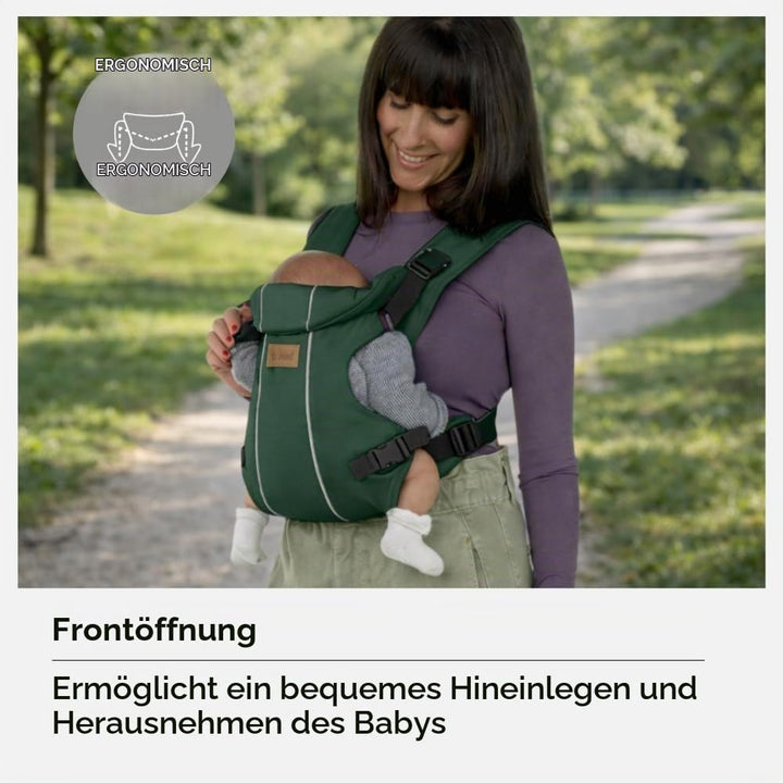 Jané Dual, ergonomische Babytrage, von Geburt bis 15 kg, 3 Positionen, atmungsaktiv und gepolstert,G