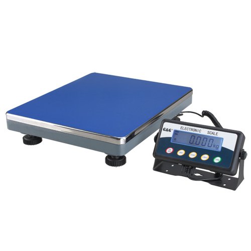 G&G 30kg/1g TC30KL Paketwaage Plattformwaage Digitalwaage Industriewaage Schwarz Edelstahl Plattform