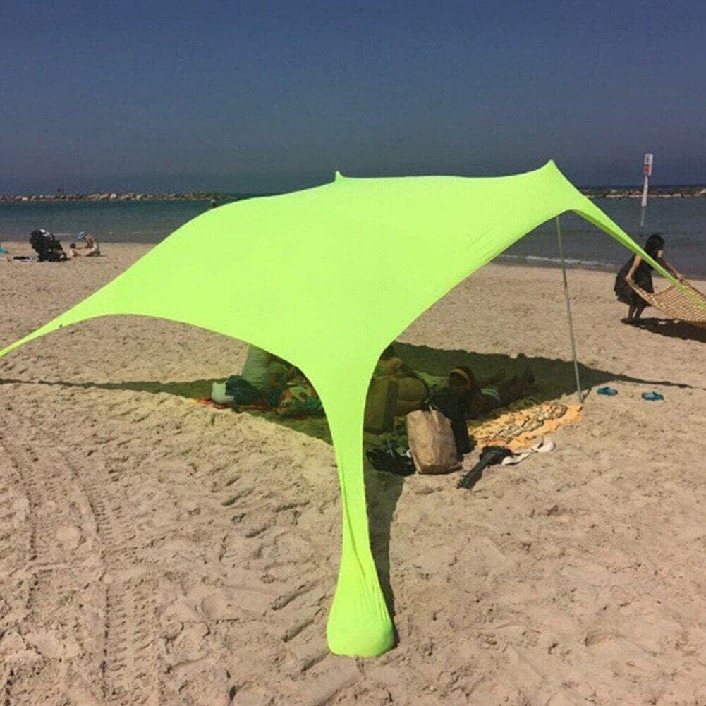 Baldachin des Strandzeltes, Strandsonnenschatten, Tragbarer Strandsonne, Leicht Für Strand, Camping,