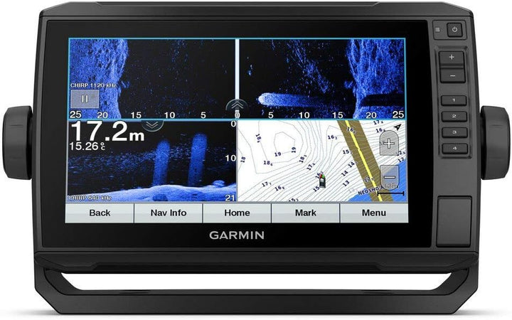 Garmin ECHOMAP UHD Fischfinder Displaygrösse 9 Zoll, Echolot integriertes Chirp, UHD ClearVü und UHD