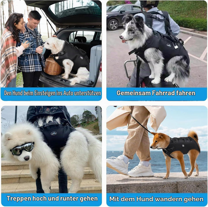Wakytu Hundetasche für kleine Notfallrucksack Hundetragetasche für behinderte mit Gelenkverletzungen