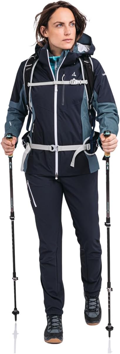 Schöffel Damen Gaschurn 2l Jacke Regenjacke Hardshelljacke 44 navy blazer, 44 navy blazer