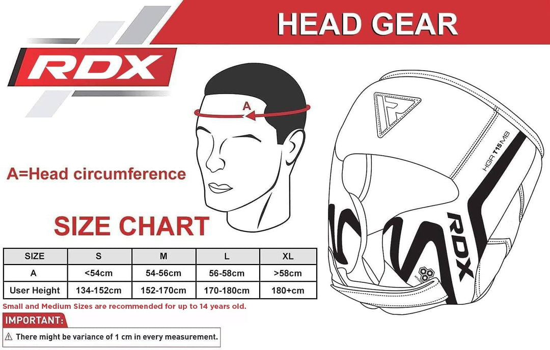 RDX NIOR Kopfschutz Boxen, Maya Hide Leder, Kickboxen MMA Kampfsport Schwarz Kopfschützer Thaiboxen
