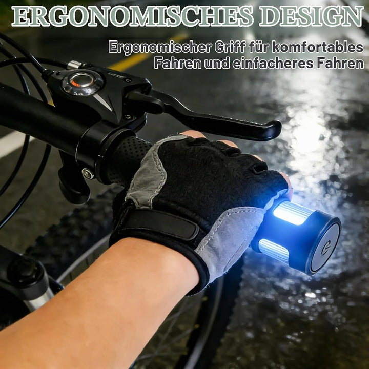 E Scooter Blinker, LED-Lenkerleuchte, Ergonomische Griffe für Elektroroller, Roller Blinklicht Rolle
