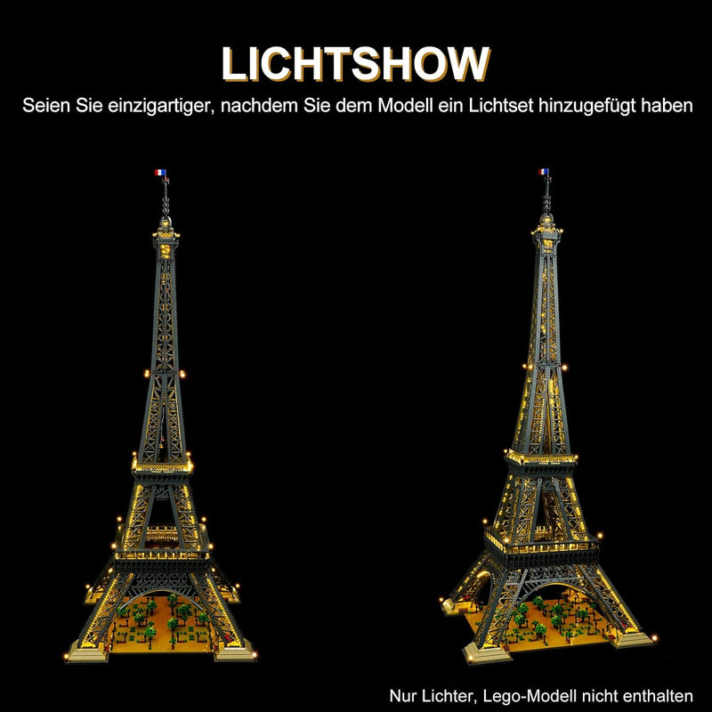 cooldac LED Licht-Kit für Lego 10307 The Eiffel Tower Building Set, Led Beleuchtungs Set Kompatibel