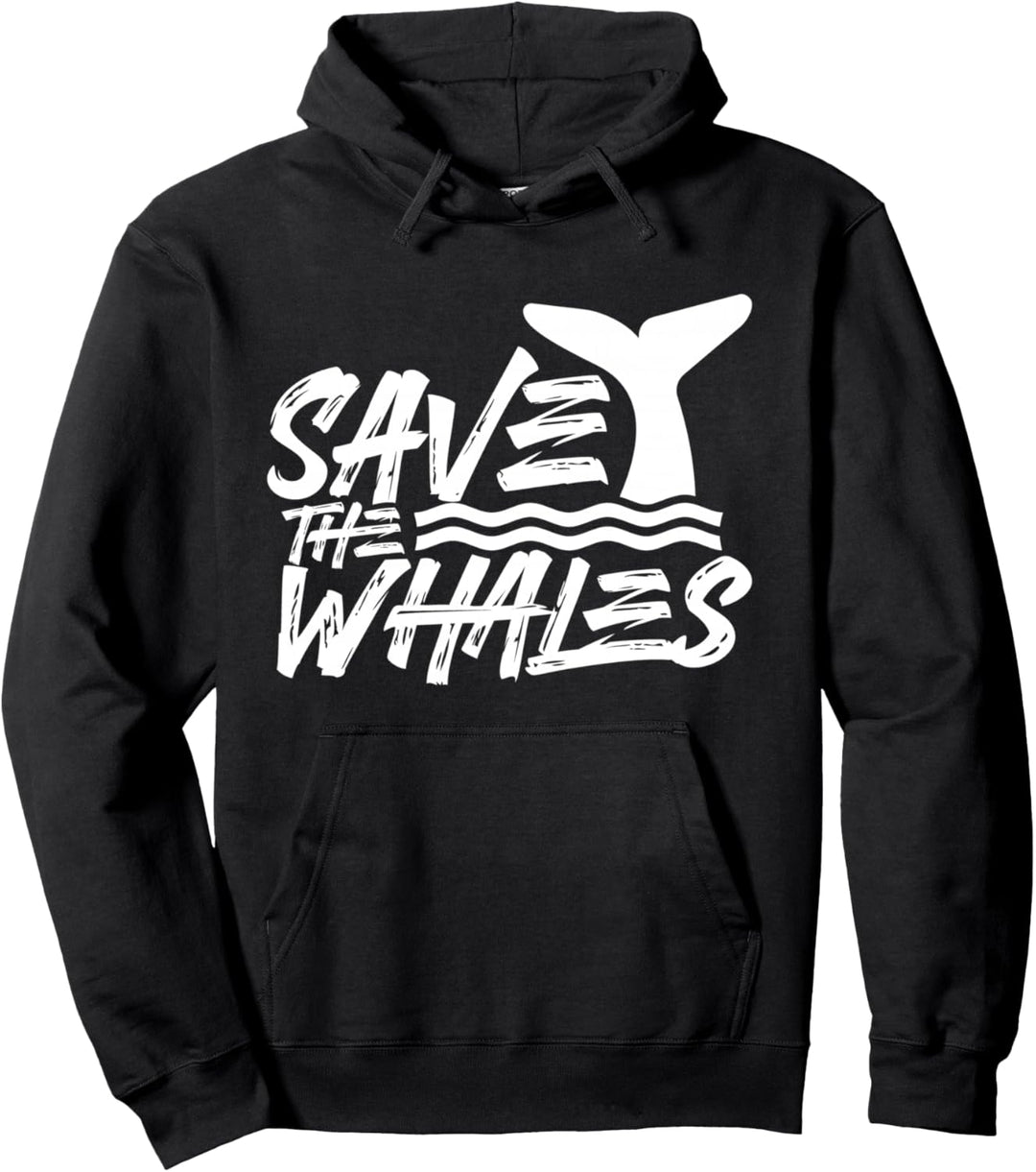 Rettet die Wale Retten Walfänger Walfang Wal Pullover Hoodie