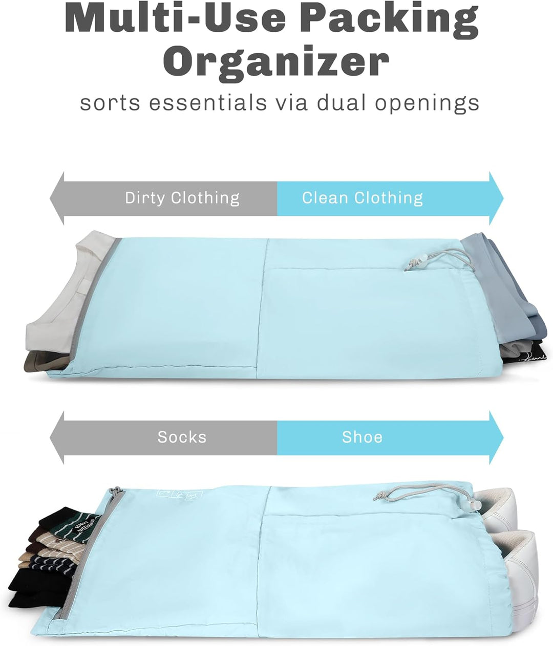 Hynes Eagle Koffer Organizer Packing Cubes Compression 6 Stück, Wasserdicht Packwürfel Organizer Set