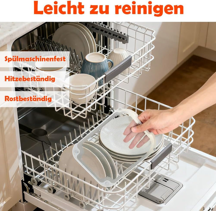 BYKITCHEN 2 Stück Spritzschutz Zubehör für Ninja Dual Zone Heissluftfritteuse 9,5L DZ400EU/DZ400EUST