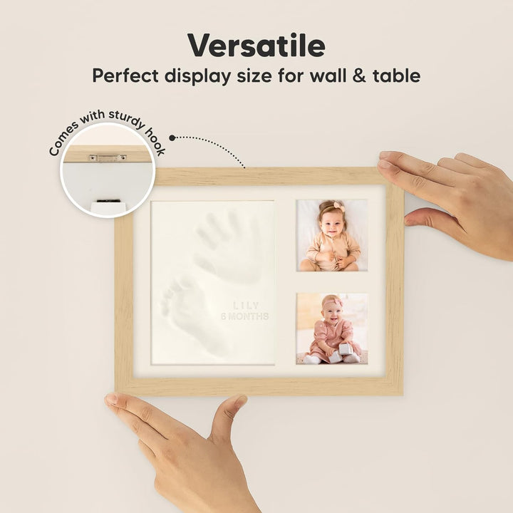 Baby Handabdruck und Fussabdruck Set - Gipsabdruck Baby Hand und Fuss für Neugeborene - Handabdruck