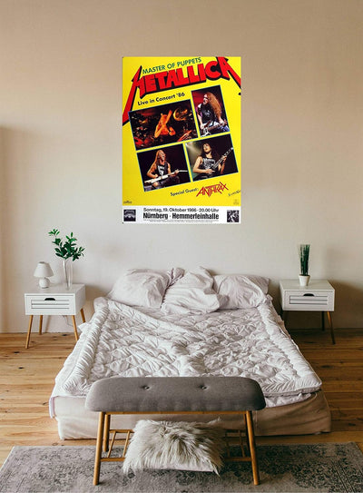 Metallica - Master of Puppets, Nürnberg 1986 » Konzertplakat/Premium Poster | Live Konzert Veranstal