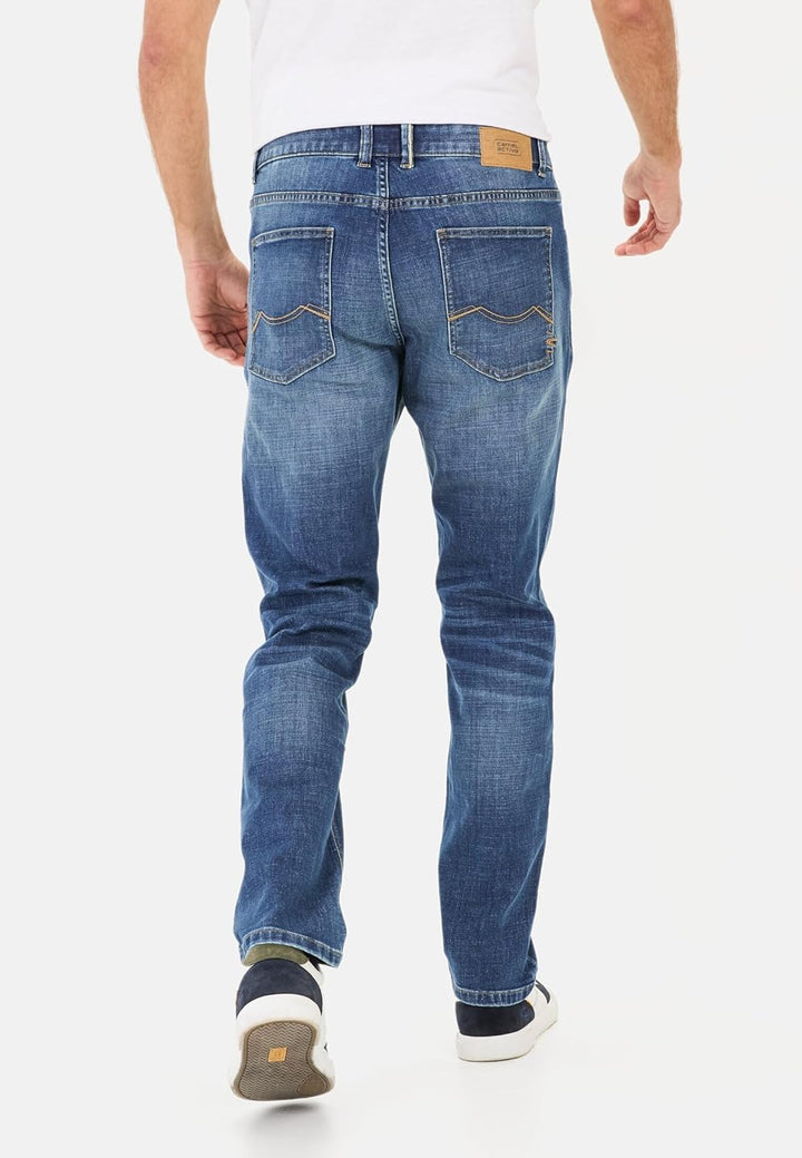 camel active Herren Regular Fit fleXXXactive® Jeans 32W / 34L Blau, 32W / 34L Blau