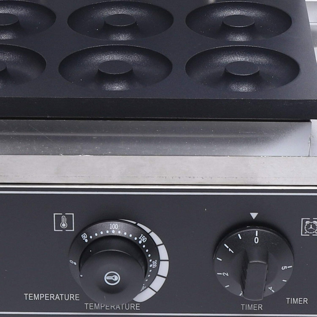 1550W Elektrische 6pcs Donut Maker Donutzubereiter Nachtisch Maker Kommerziell Neue gross Runde Donu
