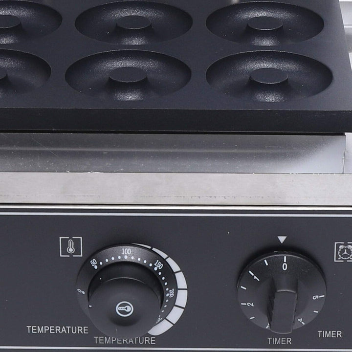 1550W Elektrische 6pcs Donut Maker Donutzubereiter Nachtisch Maker Kommerziell Neue gross Runde Donu