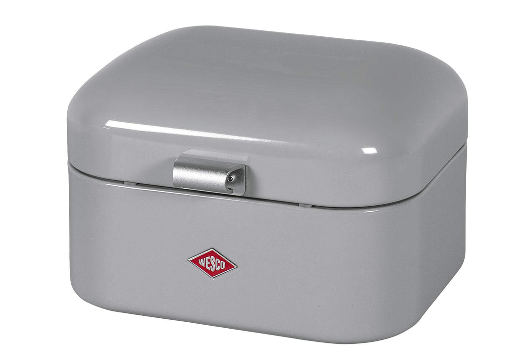 Wesco 235 101 Single Grandy Brotkasten cool grey 22 x 28 x 17cm (L/B/H), Edelstahl, 22 x 26,8 x 17,5