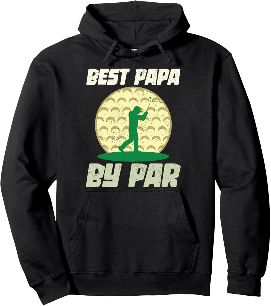 Bester Papa mit Abstand Golfer Golfspieler Vatertag Golf Pullover Hoodie