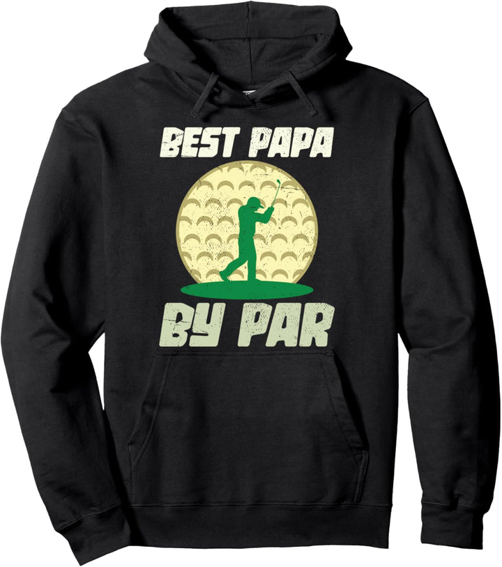 Bester Papa mit Abstand Golfer Golfspieler Vatertag Golf Pullover Hoodie