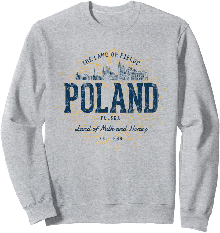 Poland Retro Stil Vintage Polen Sweatshirt