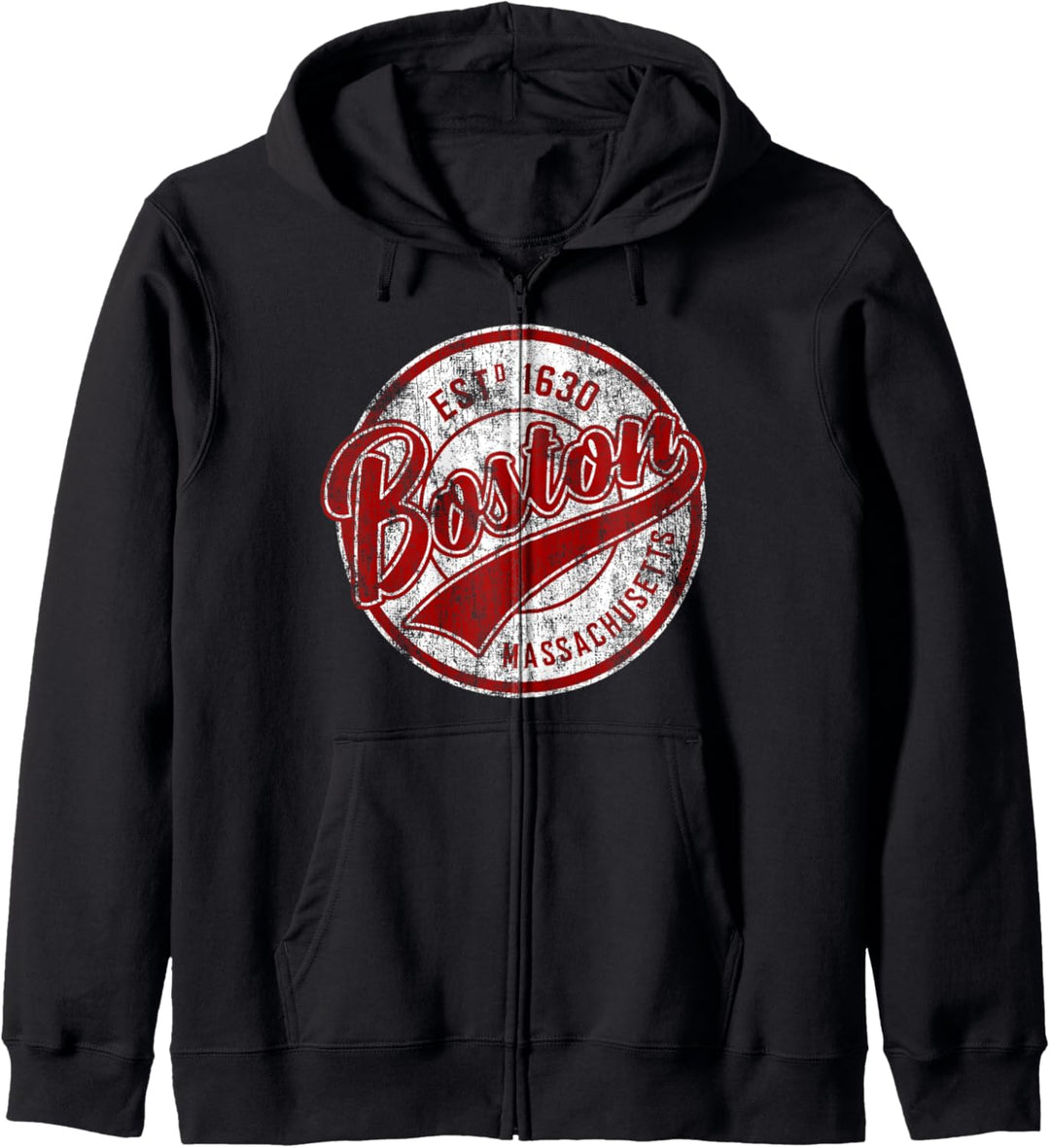 Distressed Vintage Boston Massachusetts Sports Gift Kapuzenjacke