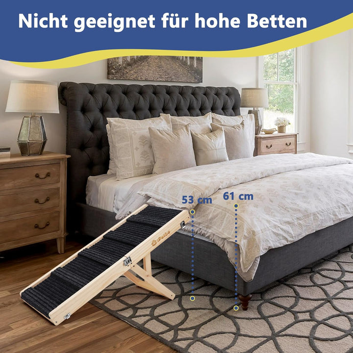 iPetba Hunderampe Sofa Bett für Kleine Hunde Klappbar Rampe Hund Katzen Einstellbar H24-47cm (bis zu