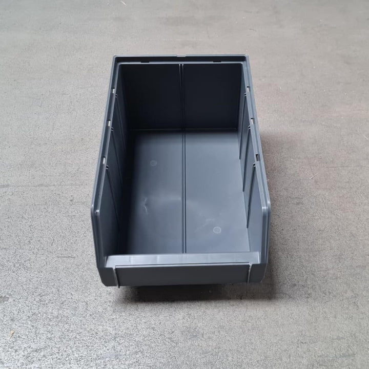 Rodopi 16er Set Stapelboxen, Grösse L | Sichtlagerkästen 335x209x152mm | Robuste Lagerboxen für Werk