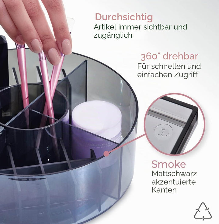 iDesign Make-up Organizer drehbar, individualisierbare Schmink Aufbewahrung aus der Signature Series