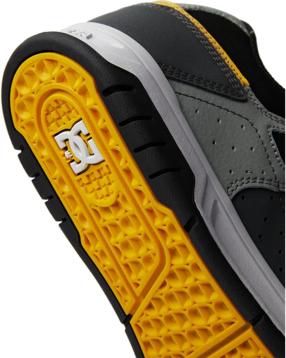 DC Shoes Herren Stag Sneaker 38 EU Grey Yellow, 38 EU Grey Yellow