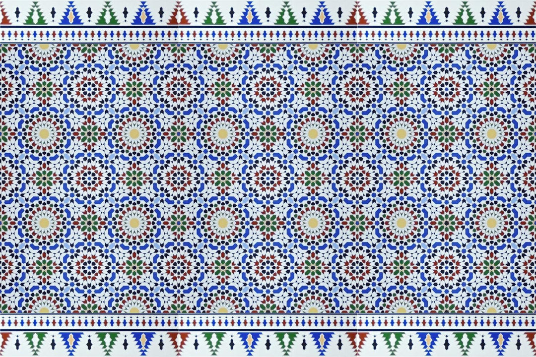 maurische Wandfliesen im Design Tetouan (Bordürenfliese), Bordürenfliese