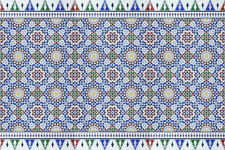 maurische Wandfliesen im Design Tetouan (Bordürenfliese), Bordürenfliese