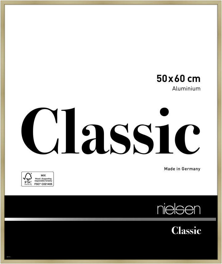 nielsen Aluminium Bilderrahmen Classic, 50x60 cm, Gold Matt Gold Matt 50 x 60 cm, Gold Matt 50 x 60