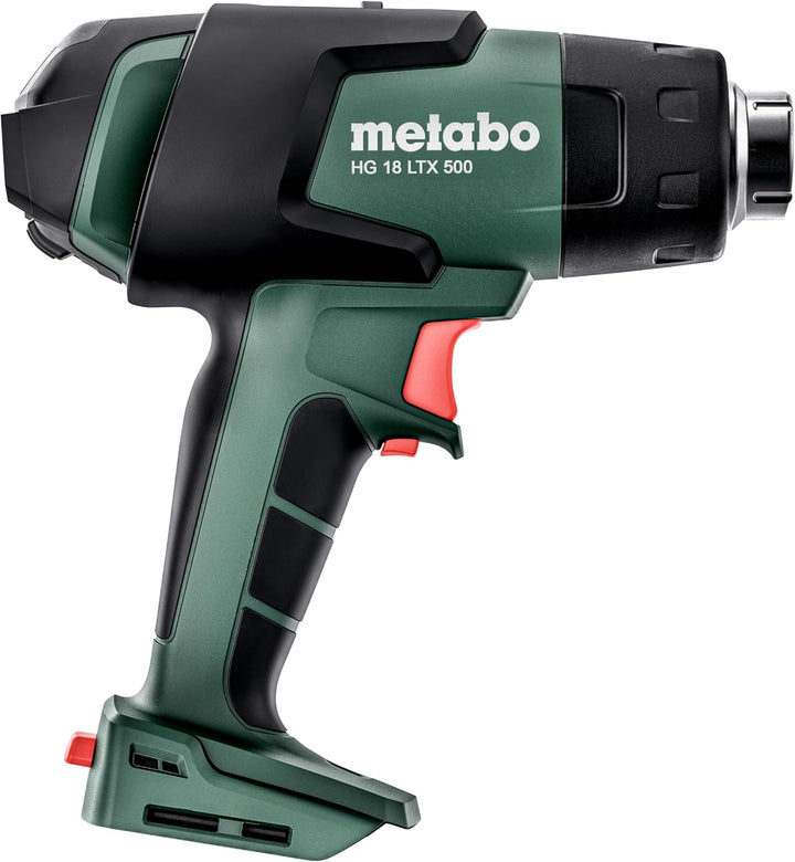Metabo Akku-Heissluftgebläse HG 18 LTX 500 – 610502840 – 18 V – Leichtes Heissluftgebläse für leistu
