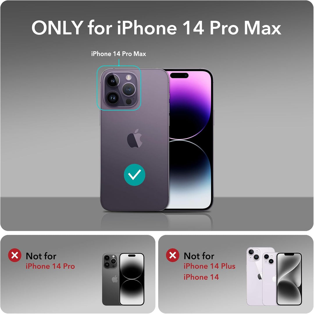 ESR für iPhone 14 Pro Max Hülle, kompatibel mit MagSafe, Classic Ständer Hülle mit HaloLock, Militär