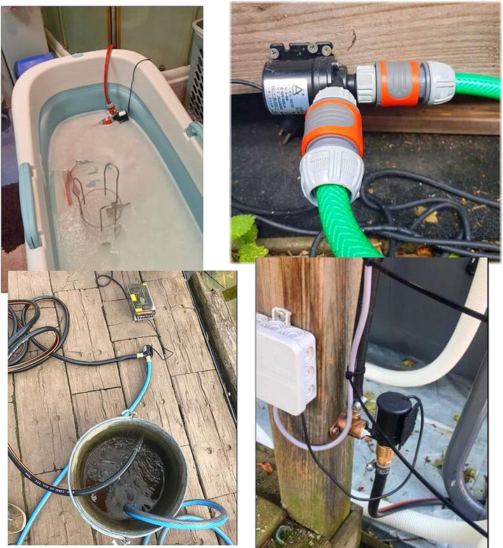 JZK DC 12V Bürstenlose Tauchwasserpumpe 800L / H 5M Micro Small Wasserpumpe für Teich/Brunnen/Pool/A