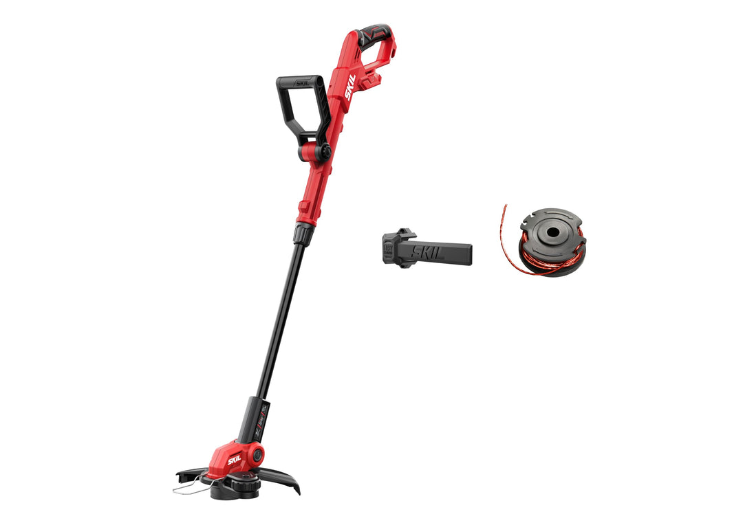 SKIL 0241CA Akku-Rasentrimmer (30 cm Arbeitsbreite, für Gras und Unkraut, Bürstenloser Motor, für sc