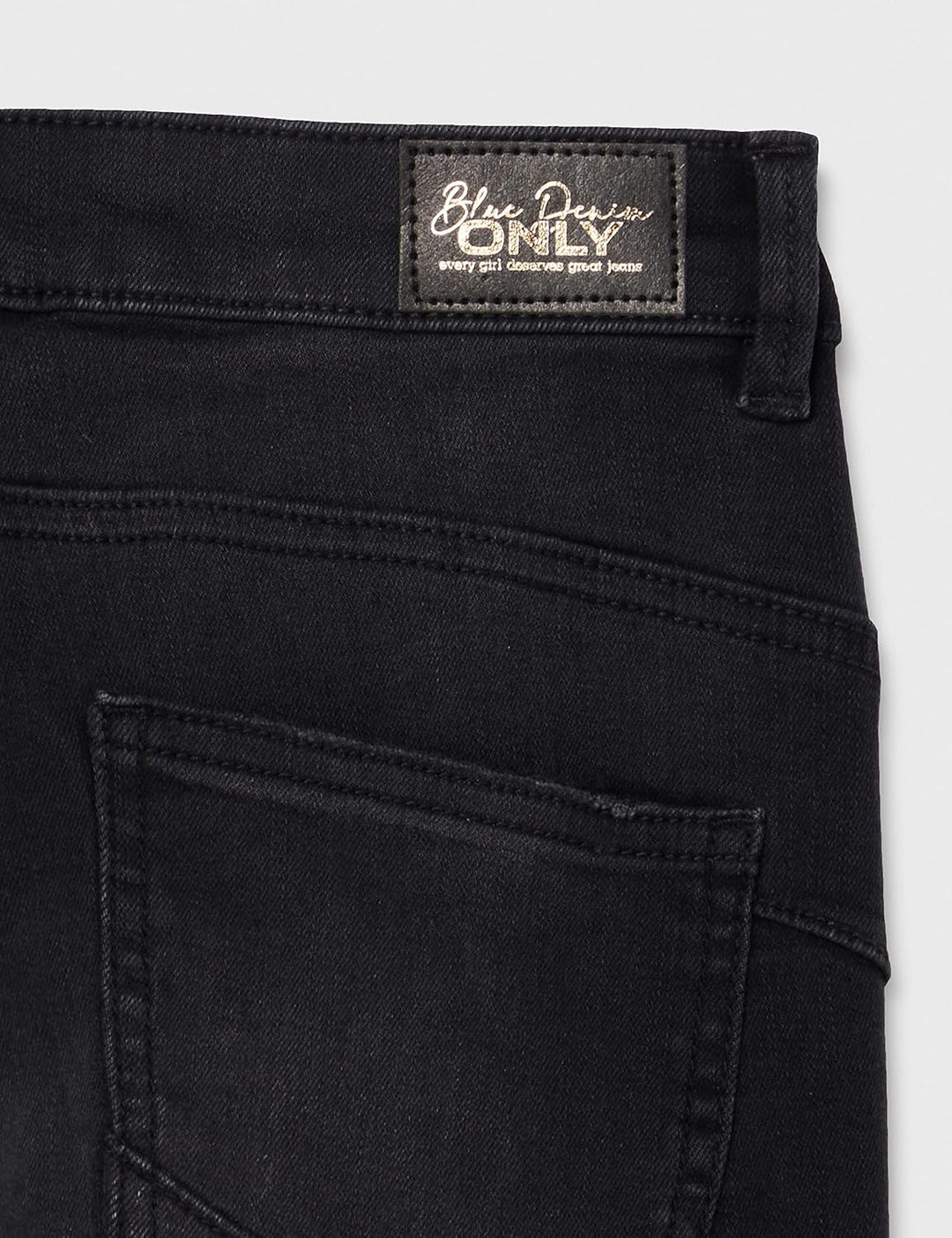 PIECES Damen Onlwauw Mid Power Sk Push Up Gua Ext S / 30L Black Denim, S / 30L Black Denim