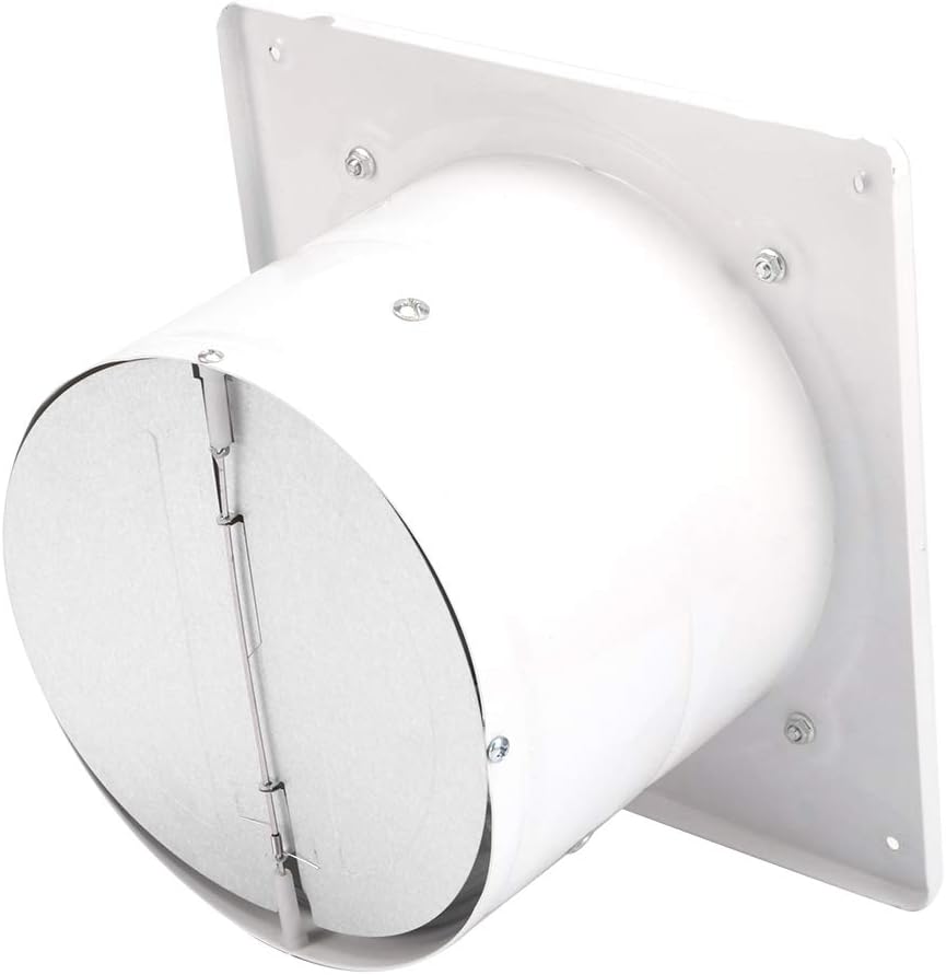 Ventilator Absaugventilator,20 V 180 mm Badlüfter Leiser mit Rücklaufklappe Leistungsstarke Wandvent
