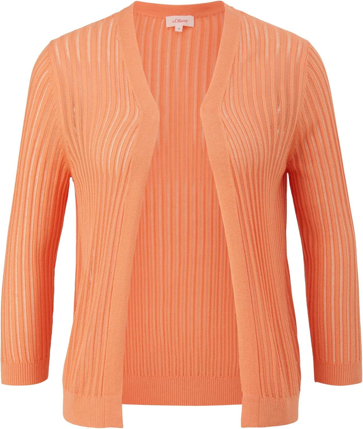 s.Oliver Damen Strickjacke 36 Orange 2115, 36 Orange 2115