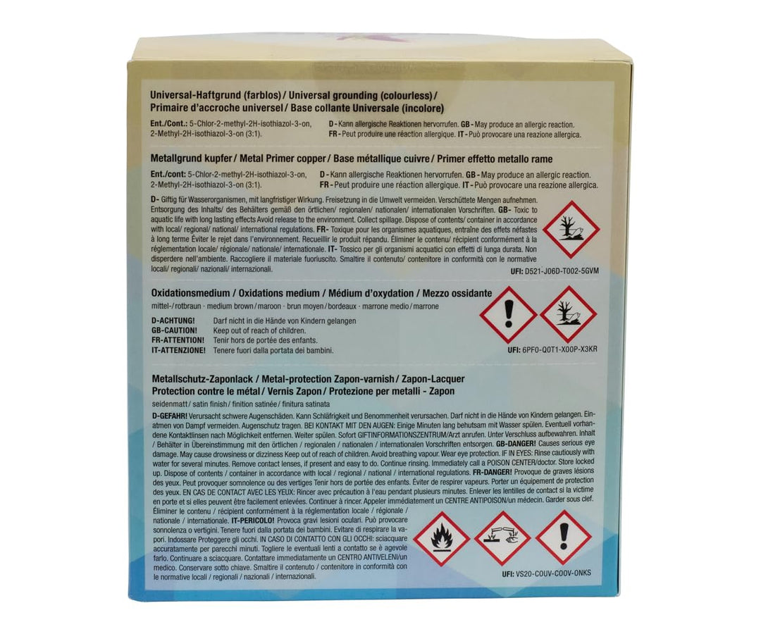 CREARTEC - Rost-Effekt-Set - Starter Set - zum Dekorieren von Gegenständen mit einer oxidierten Eise