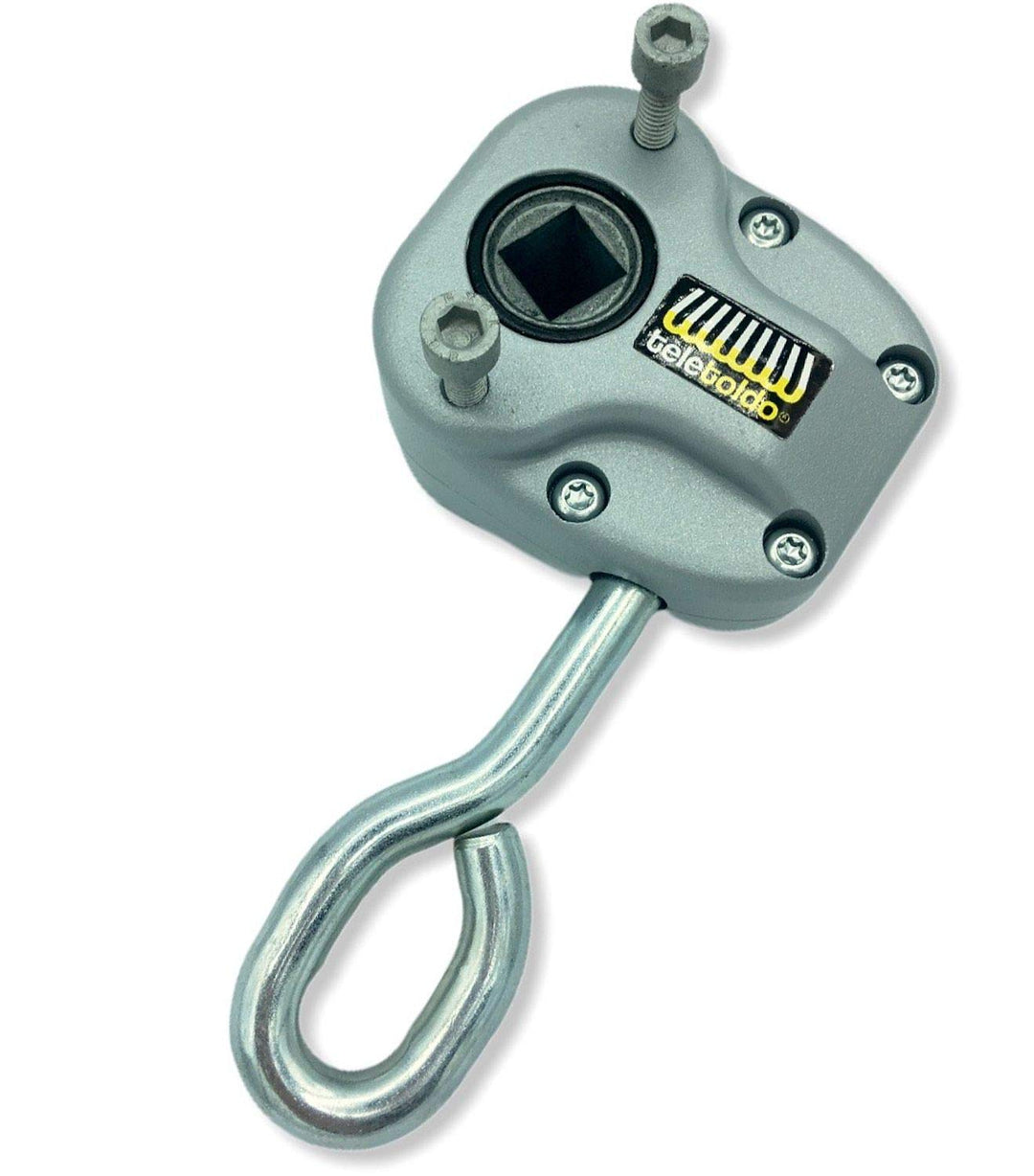 Teletoldo Schneckengetriebe quadratische für Markisen (Silber), silber