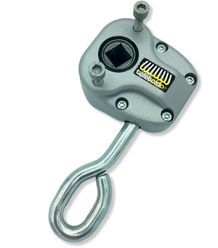 Teletoldo Schneckengetriebe quadratische für Markisen (Silber), silber