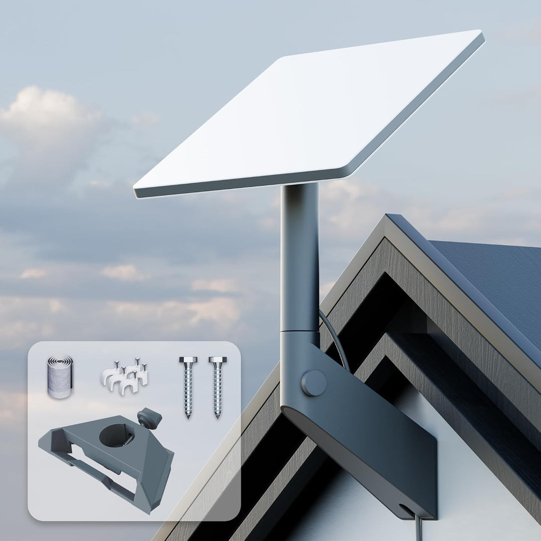 Starlink Mini Wandhalterung – 360° verstellbare Halterung, schweres Aluminium mit Kunststoffadapter,