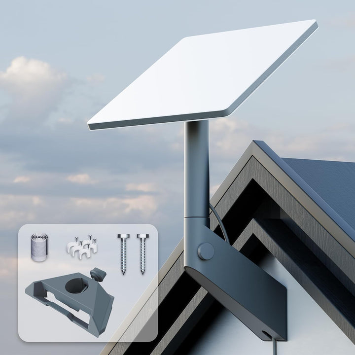 Starlink Mini Wandhalterung – 360° verstellbare Halterung, schweres Aluminium mit Kunststoffadapter,