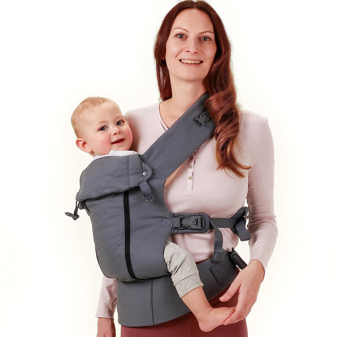 Beco 8 Babytrage Neugeborene ab Geburt bis Kleinkind - Cool Hybrid Baby Trage mit verstellbarem Sitz