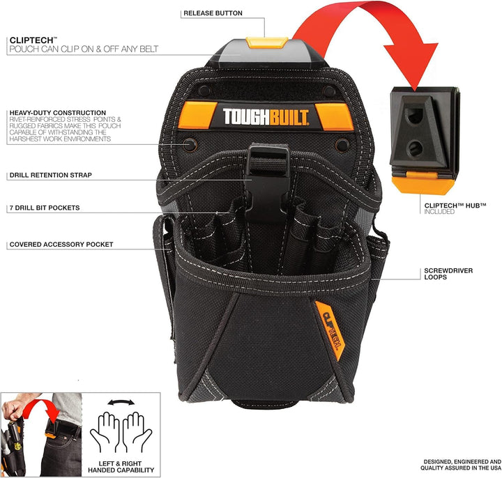 ToughBuilt TOU-CT-20-LX Spezial-Bohrer-Holster/Werkzeuggürteltasche
