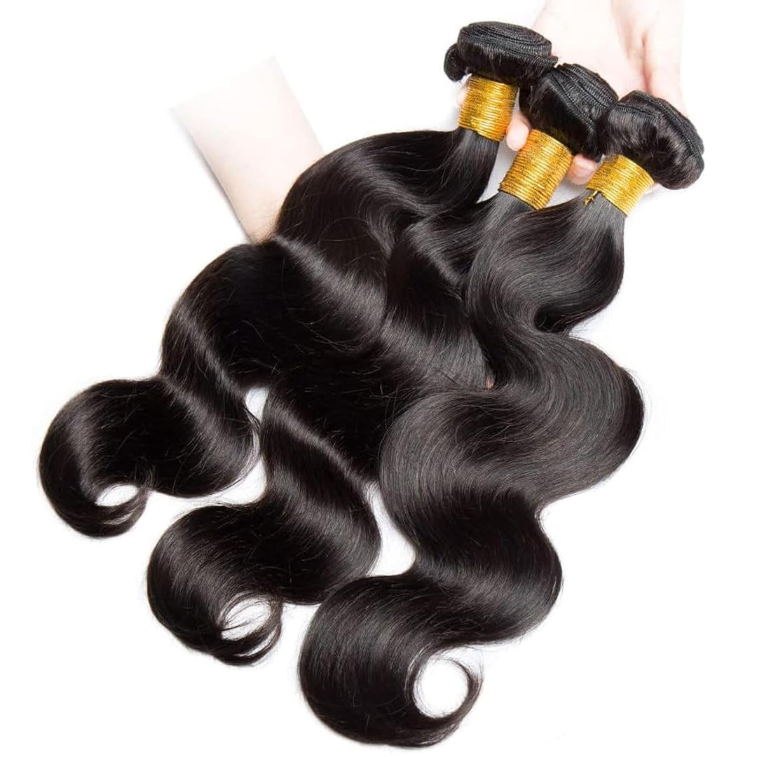 Huarisi 3 Bundles Human Hair Body Wave 14 16 18 Inch 12A Unprocessed Brazilian Virgin Hair Body Wave